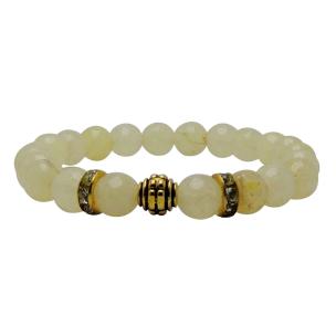 Avika Heat Processed Calcite 8 mm Bead Bracelet Designer 3