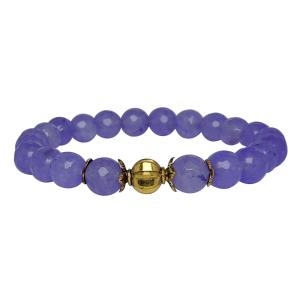 Avika Heat Processed Charoite 8 mm Bead Bracelet Designer 2