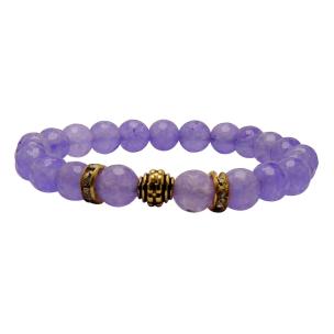 Avika Heat Processed Charoite 8 mm Bead Bracelet Designer 3