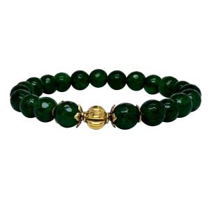 Avika Heat Processed Green Onyx 8 mm Bead Bracelet Designer 2