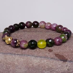 Avika Heat Processed Multi Tourmaline 8 mm Bead Bracelet Designer 2 Color: Multi color, For Unisex