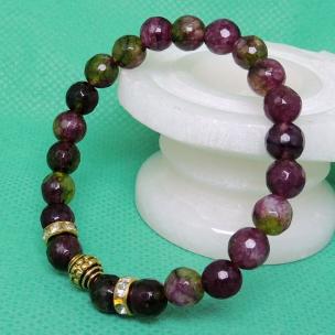 Avika Heat Processed Multi Tourmaline 8 mm Bead Bracelet Designer 3 Color: Multi color, For Unisex