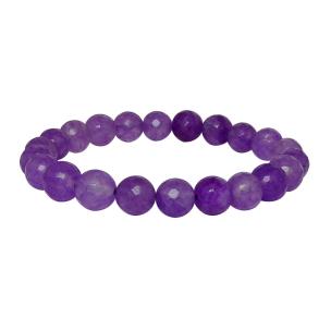 Avika Heat Processed Purpurite  8 mm Bead Bracelet Designer 1