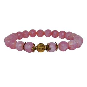 Avika Heat Processed Rhodochrosite 8 mm Bead Bracelet Designer 2