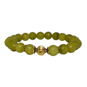 Avika Heat Processed Vesuvianite 8 mm Bead Bracelet Designer 2