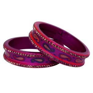 Avika Jaipur Typical Lac Fashion Jewellary Bangles (set pf 2 pcs.) Art 10