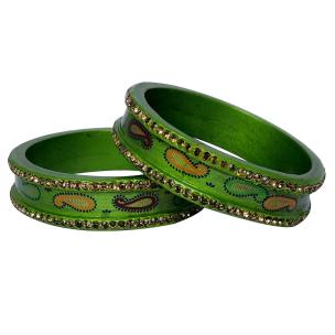 Avika Jaipur Typical Lac Fashion Jewellary Bangles (set pf 2 pcs.) Art 12