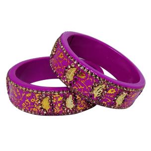 Avika Jaipur Typical Lac Fashion Jewellary Bangles (set pf 2 pcs.) Art 4