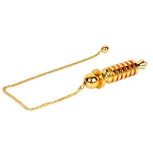Avika Metallic Golden Pendulum For Chakra Healing