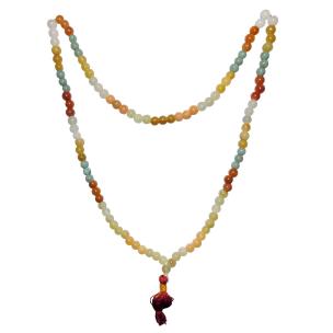 Avika Mixed Jade 108 Beads Necklace