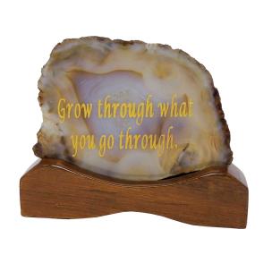 Avika Decorative Natural Agate Plate 4.5 Inch  Inch 