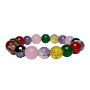 Avika Multi Energized Bead Quartz 10 mm Bracelet (Pack of 1Pc)