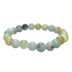 Avika Natural Amazonite Beads Bracelet (Pack of 1Pc)