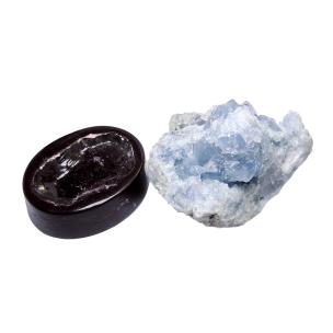 Avika Naturally Energized Blue Celestite Cluster