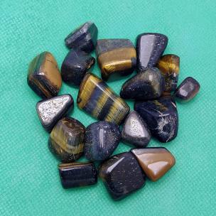 Avika Natural Blue Tiger Eye Tumble for Prosperity and Wealth