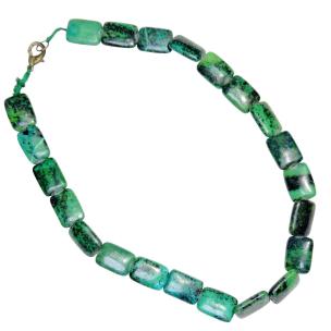 Avika Natural Chrysocolla Necklace for balancing and extremely calming