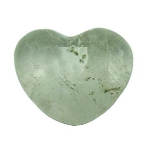 Avika Natural Clear Quartz Gemstone Heart Puff (Medium)