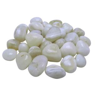 Avika  Natural Crazy White Banded Onyx Tumble