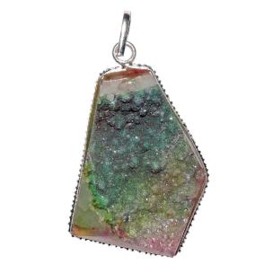 Avika Natural Druzy Stone Pendant Art 11