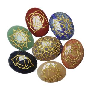 Avika Natural Energized 7 cahkra Cabachon set of 7 pcs.