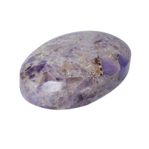 Avika Natural Energized Amethyst Massage Palm Stone