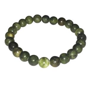 Avika Natural Energized Chrysophrase  7 mm Bead Bracelet (Pack of 1Pc)