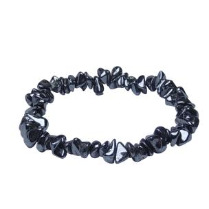 Avika Natural Energized Hematite Stone Chip Bracelet (Pack of 1Pc)