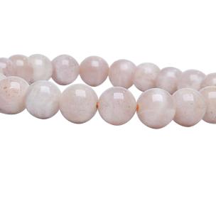 Avika Natural Energized Peach Moonstone 7 mm Bead Bracelet (Pack of 1Pc)