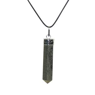 Avika Natural Energised Pyrite Point Pendant For Wealth Art 1