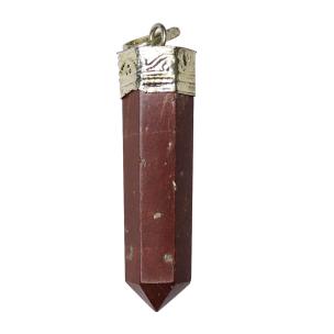 Avika Natural Energised Red Jasper Energy Point Pendant Art 1