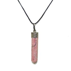 Avika Natural Energised Rhodonite Point Pendant Art 1