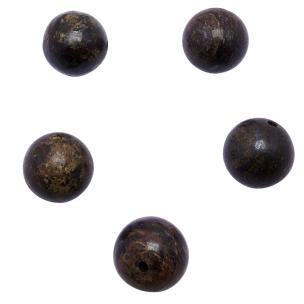 Avika Natural Energized Bronzite Beads 12 mm
