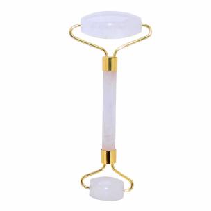 Avika Energized Clear Quartz Face Roller Facial Massage Roller with Glycerin Crystal soap