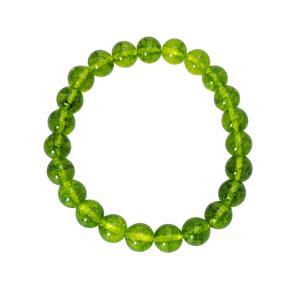 Avika Natural Energized Fine Peridot 8 mm Bracelet (Pack of 1 Pc.)
