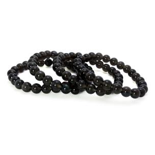 Avika Natural Energized Fine Smokey Quartz 8 mm Bracelet (Pack of 1 Pc.)