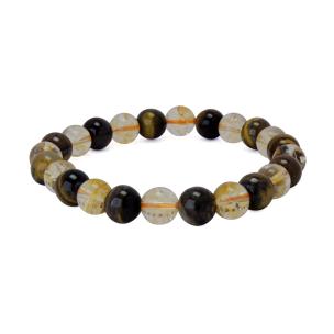 Avika Natural Energized Fine Tiger Eye & Citrine Bracelet (Pack of 1 Pc.)