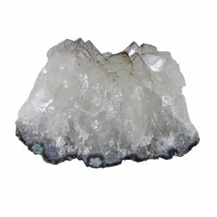 Avika Energized Himalayan Quartz with Black Tourmaline Cluster For Wealth & Will Power A