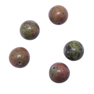 Avika Natural Energized Unakite Beads 12 mm