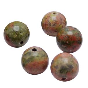 Avika Natural Energized Unakite Beads 8 mm