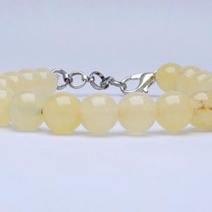 Avika Natural Energized Yellow Calcite Bead Bracelet with Hook