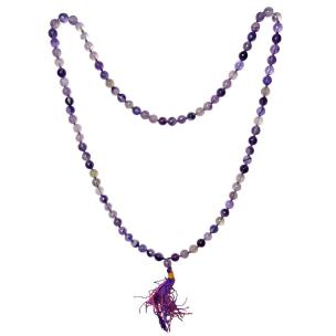 Avika Natural Flourite Faceted Beads Crystal Chain