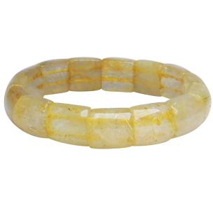 Avika Natural Golden Rutelite Bracelet for Best for Healing, Chakra Balancing (Pack of 1 pc)