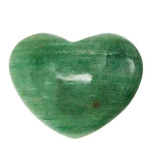 Avika Natural Green Aventurine Gemstone Heart Puff (Medium)
