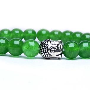 Avika Natural Green Jade Buddha Bracelet (Pack of 1Pc)