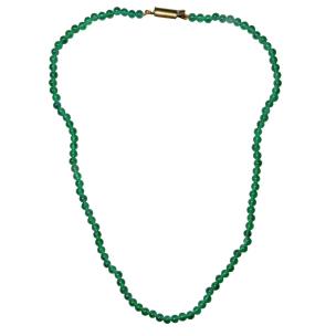 Avika Natural Green Onyx Necklace, Crystal Mala for professional success