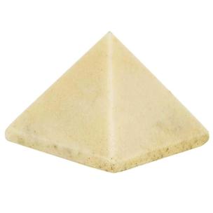 Avika Natural Ivory Agate Pyramid 50 mm.