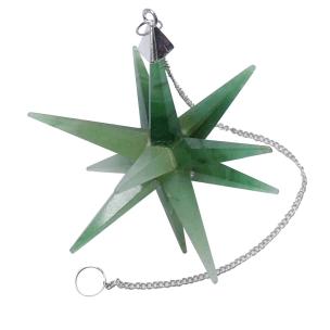 Avika Natural Jade Galaxy Merkaba Star with Healing Properties