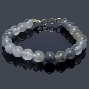 Avika Natural Light Iolite Beads Bracelet with Hook