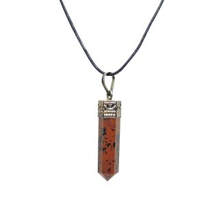 Avika Natural Mahagony Obsidian Healing Gemstone Point Pendant For Fulfillment