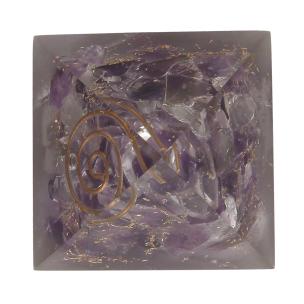 Avika Natural Orgonite Pyramid 40 mm.(Purple)